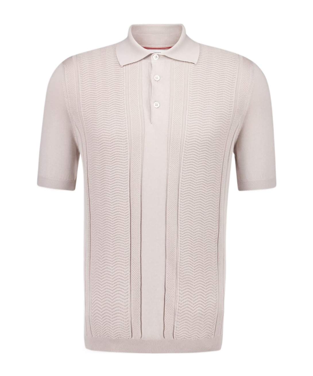 Brunello Cucinelli Short-sleeved Knitted Polo Shirt In White