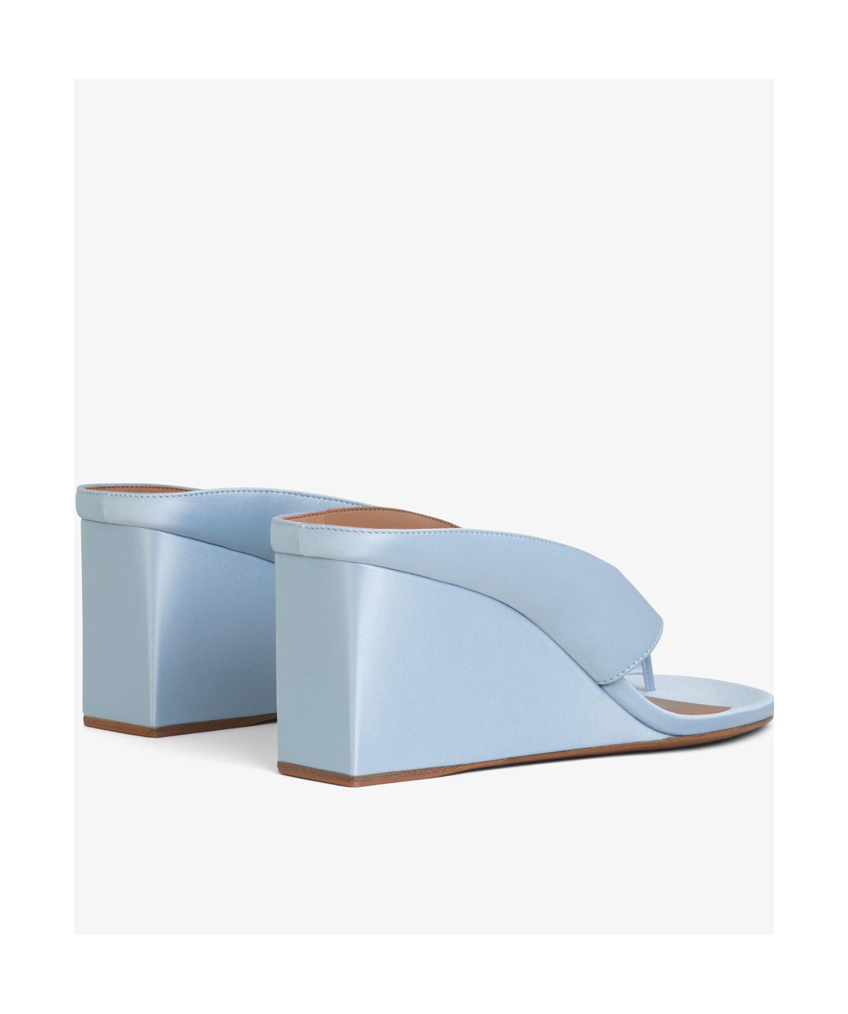 Alaïa Wedge Thong Mule In Blue