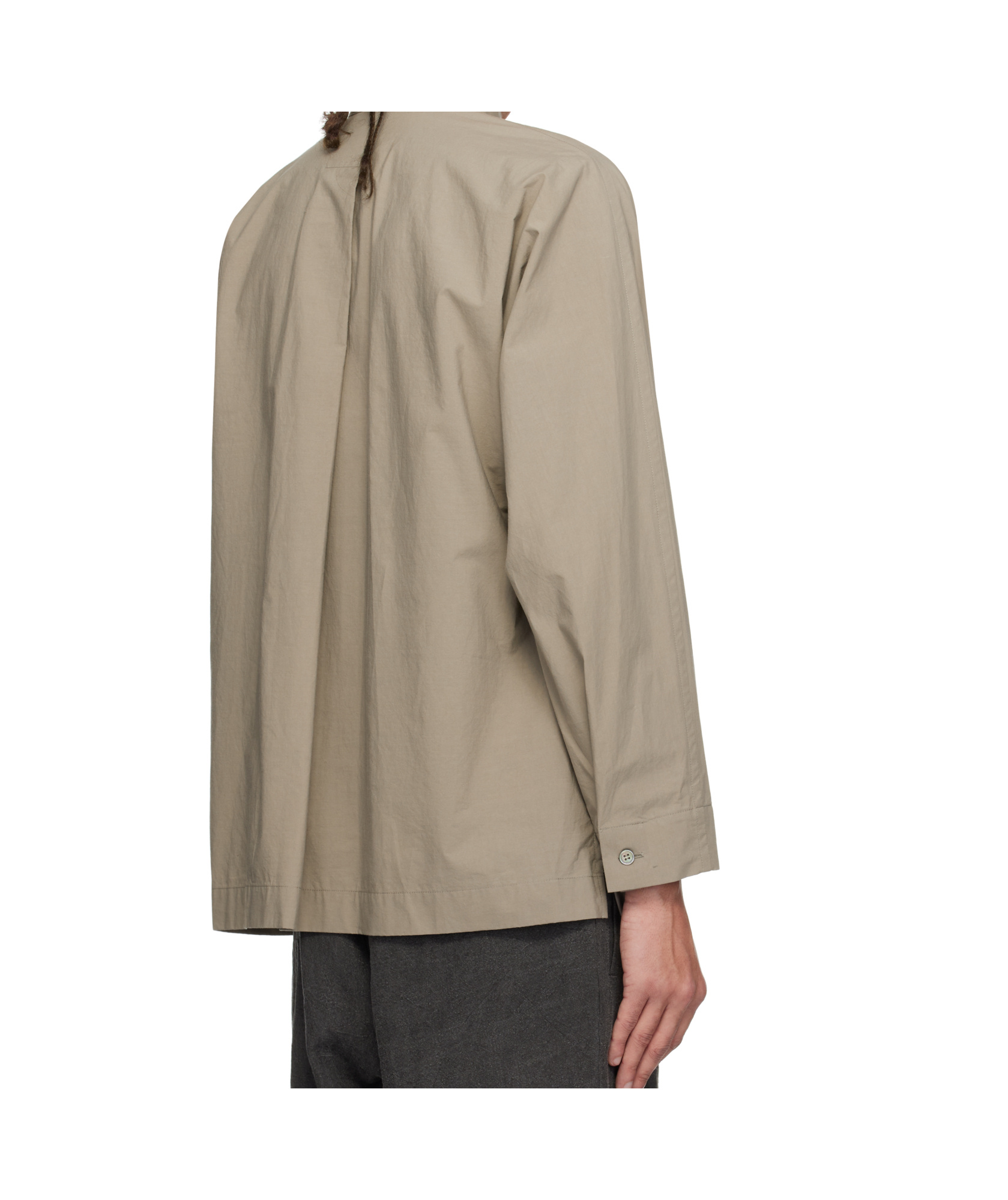 Issey Miyake Gray Streamline Shirt In Neutral