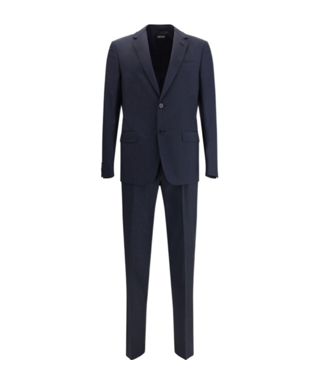 Shop Zegna Single Breasted Suit In Black