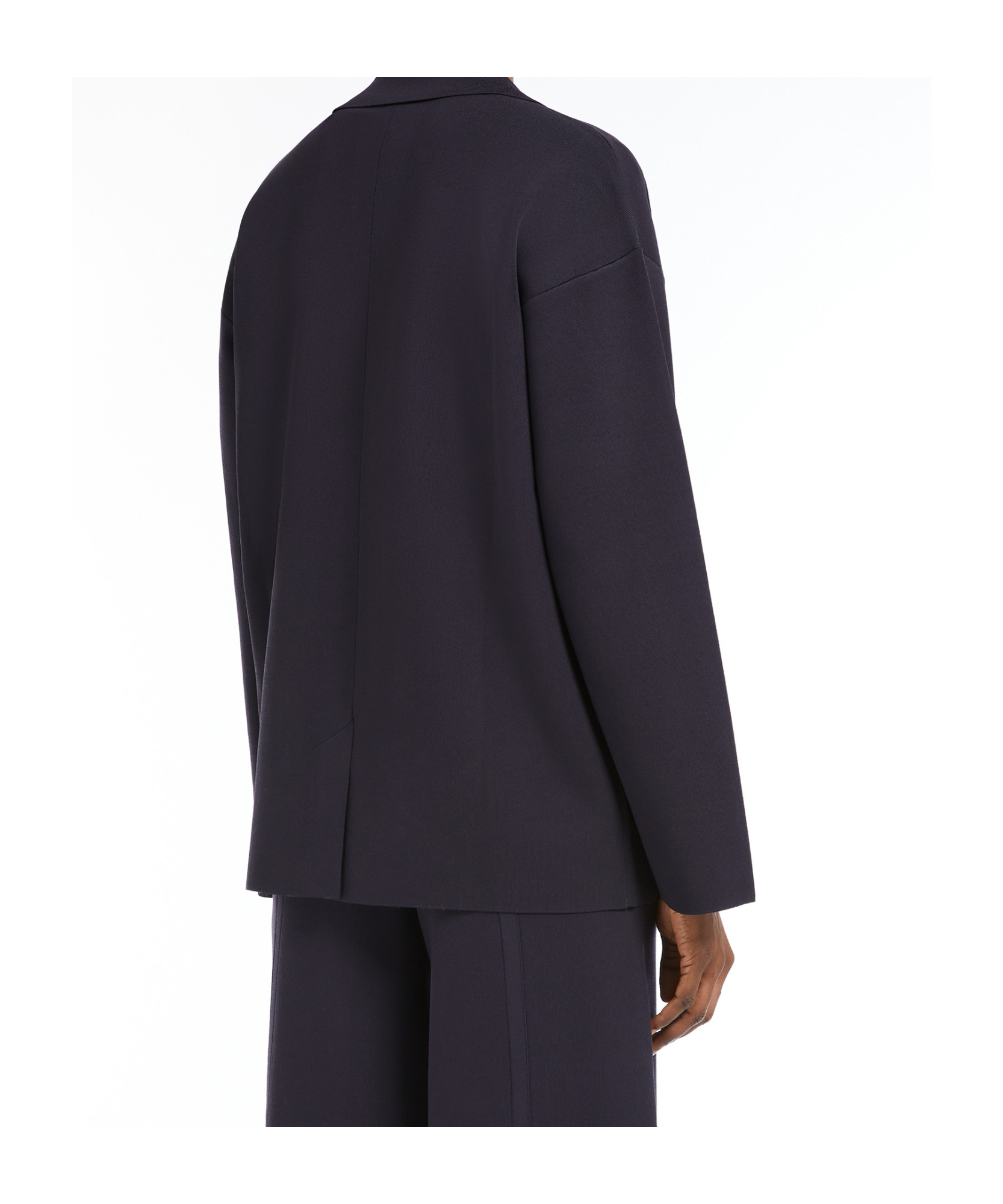 Max Mara Short Double-breasted Jacket In Black