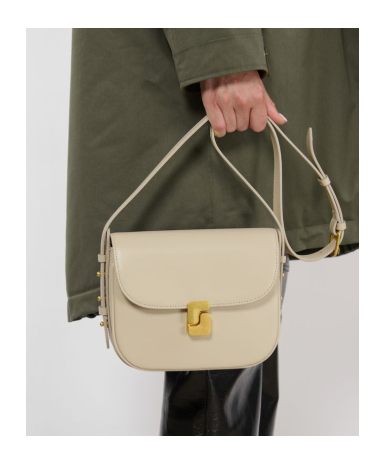 Soeur Flap Shoulder Bag In Brown