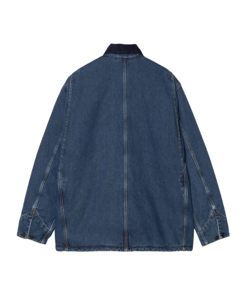 Carhartt Og Chore Corduroy-collar Denim Jacket In Blue