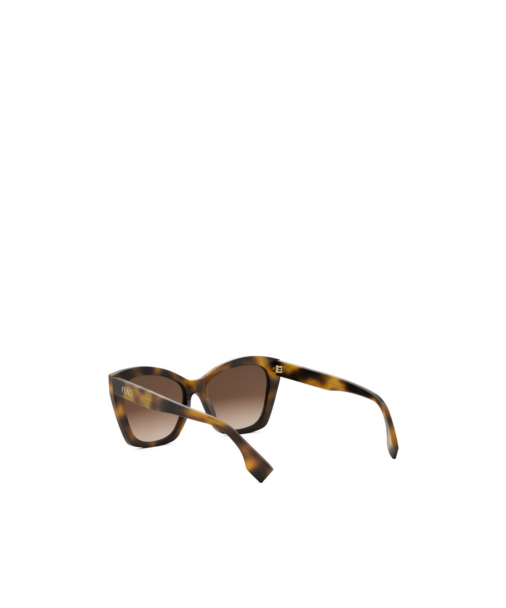 Fendi Eyewear Butterfly Frame Sunglasses In Brown