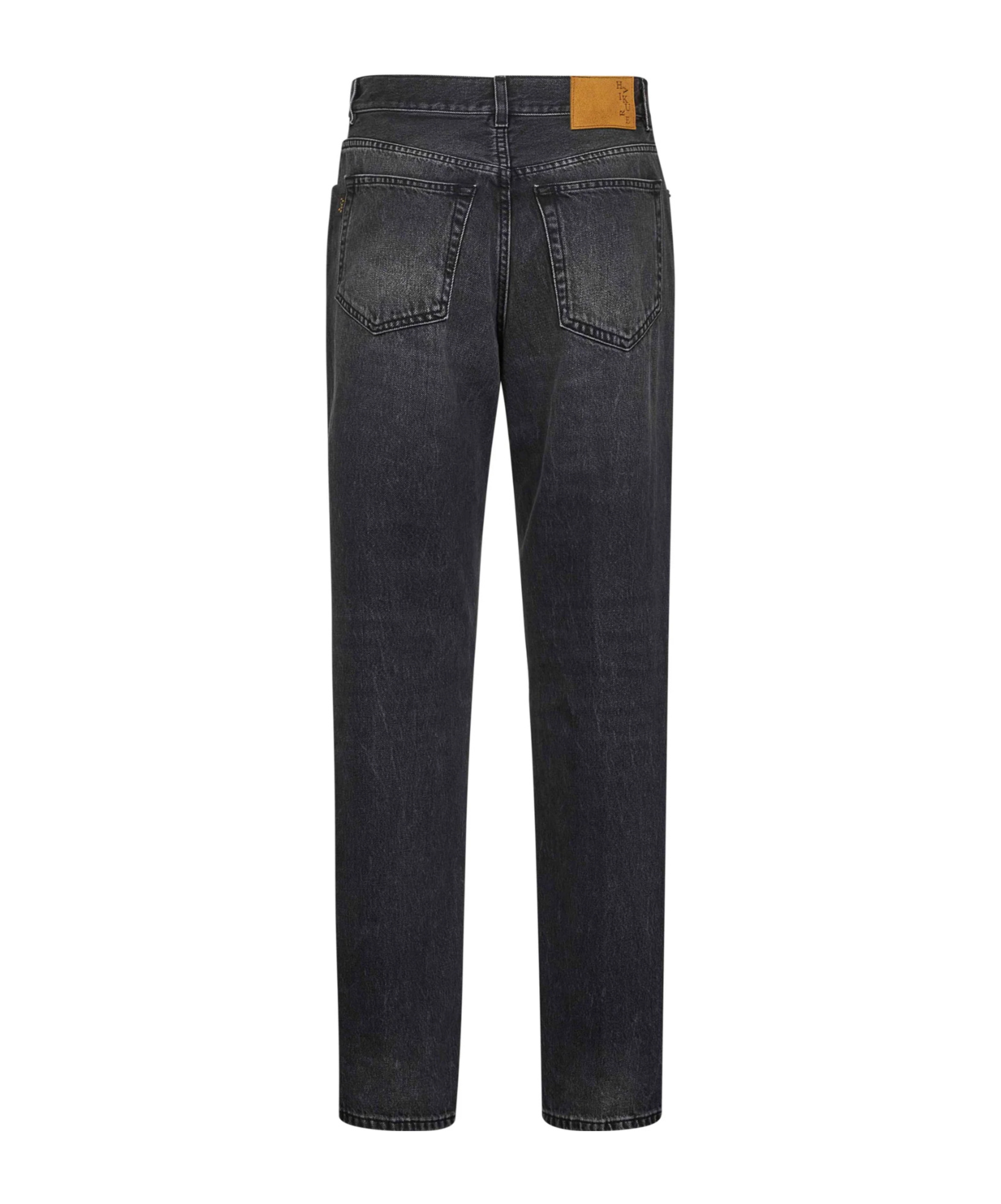Haikure Wide Leg Five Pocket Trousers With Patch In Black