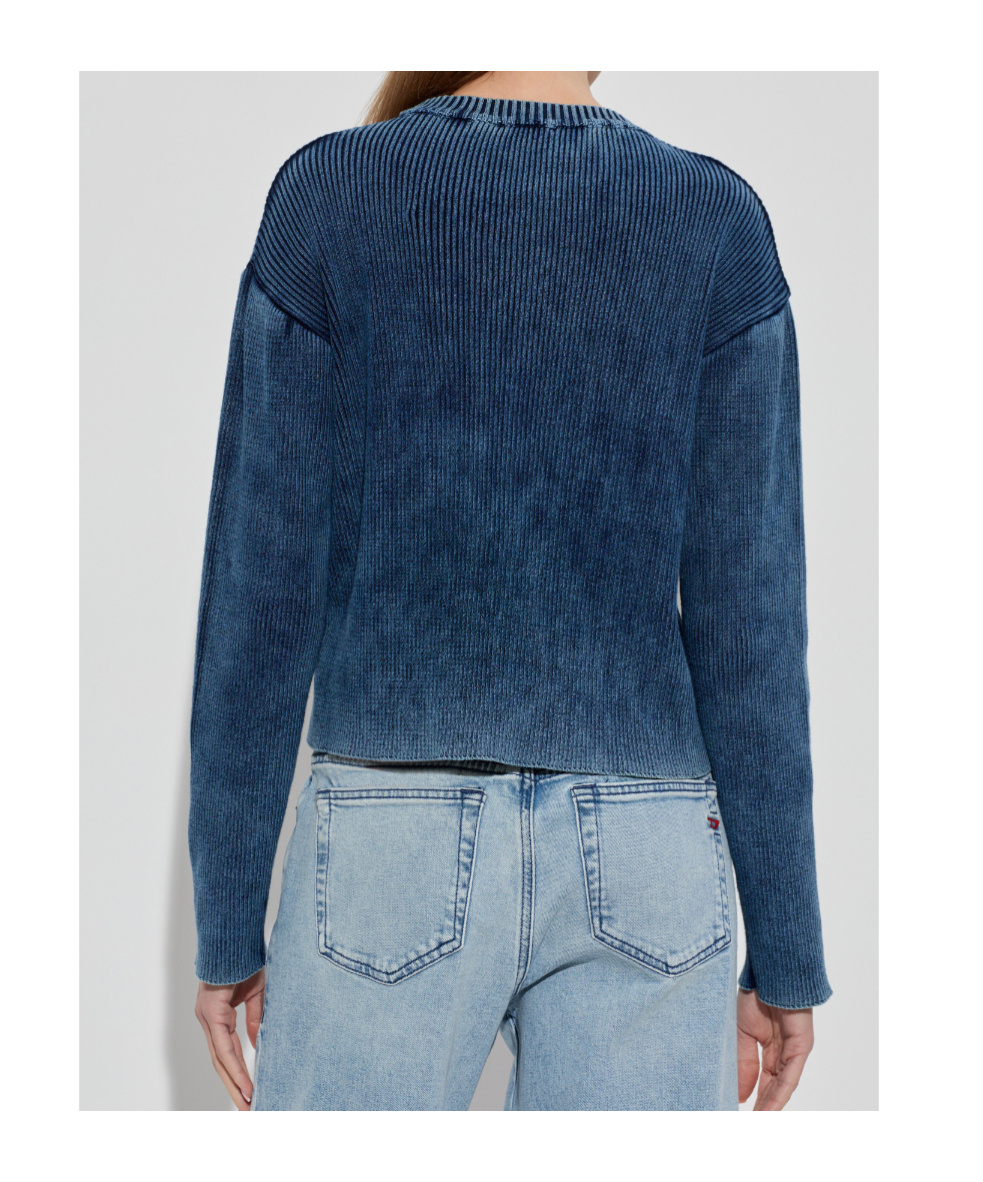 Diesel M-anchor Logo Sweater In Blue