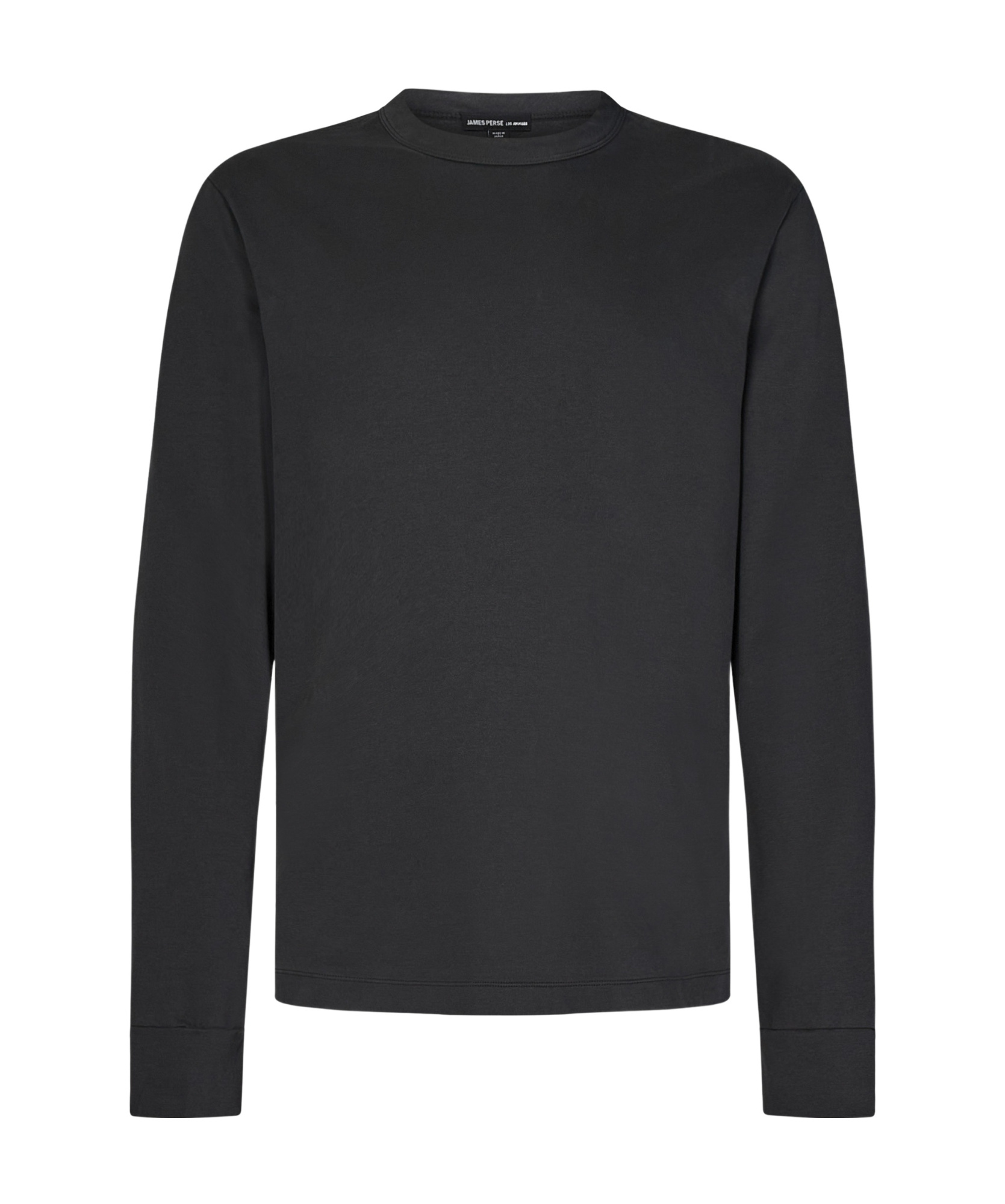 Shop James Perse Open-necked Black Shirt