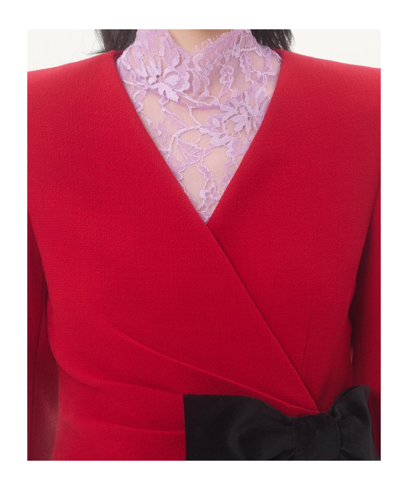 Valentino Long-sleeved Casual Jacket In Red
