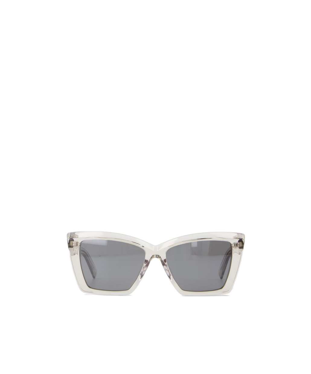 Saint Laurent Sl 737 Mica Thin Linea Sl Logo 004 Beige Silver Sunglasses