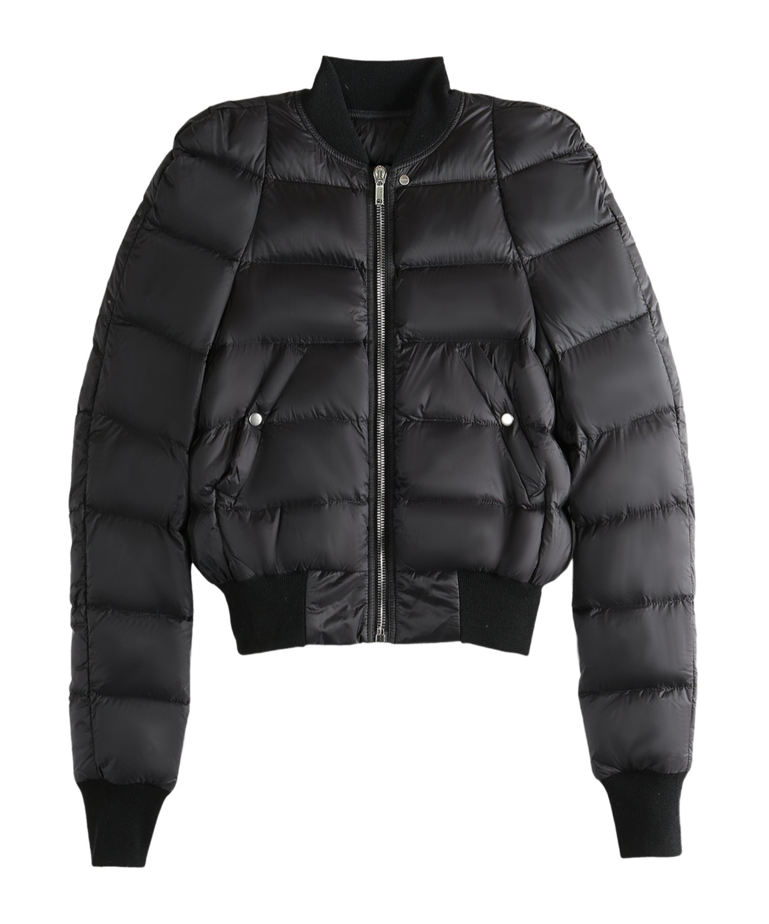 Rick Owens Long Sleeve Cotton Coat In Black