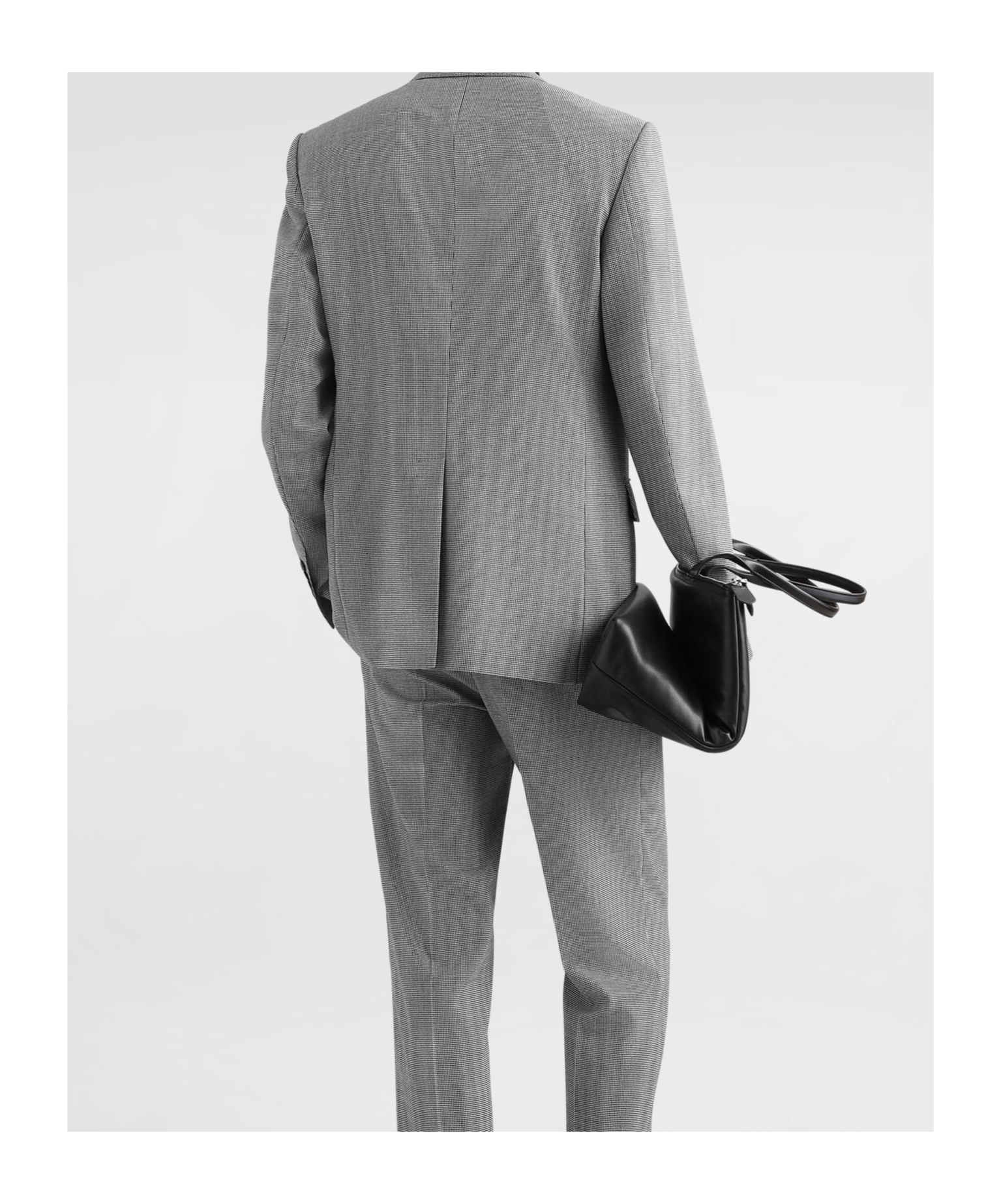 Dolce & Gabbana Houndstooth-pattern Blazer In Gray