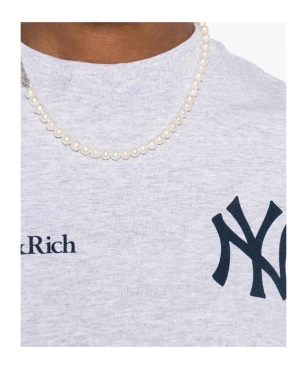Sporty And Rich New York Yankees T-shirt In Gray