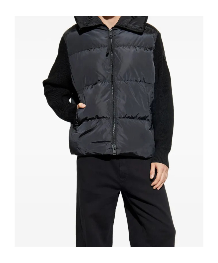 Erl Long Sleeve Cotton Coat In Blue