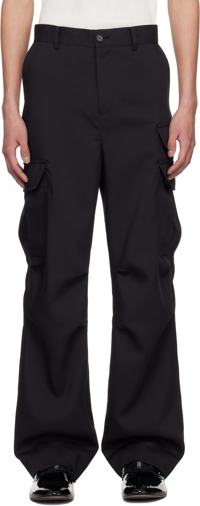 Undercover Up1e4504 Cargo Pants In Black