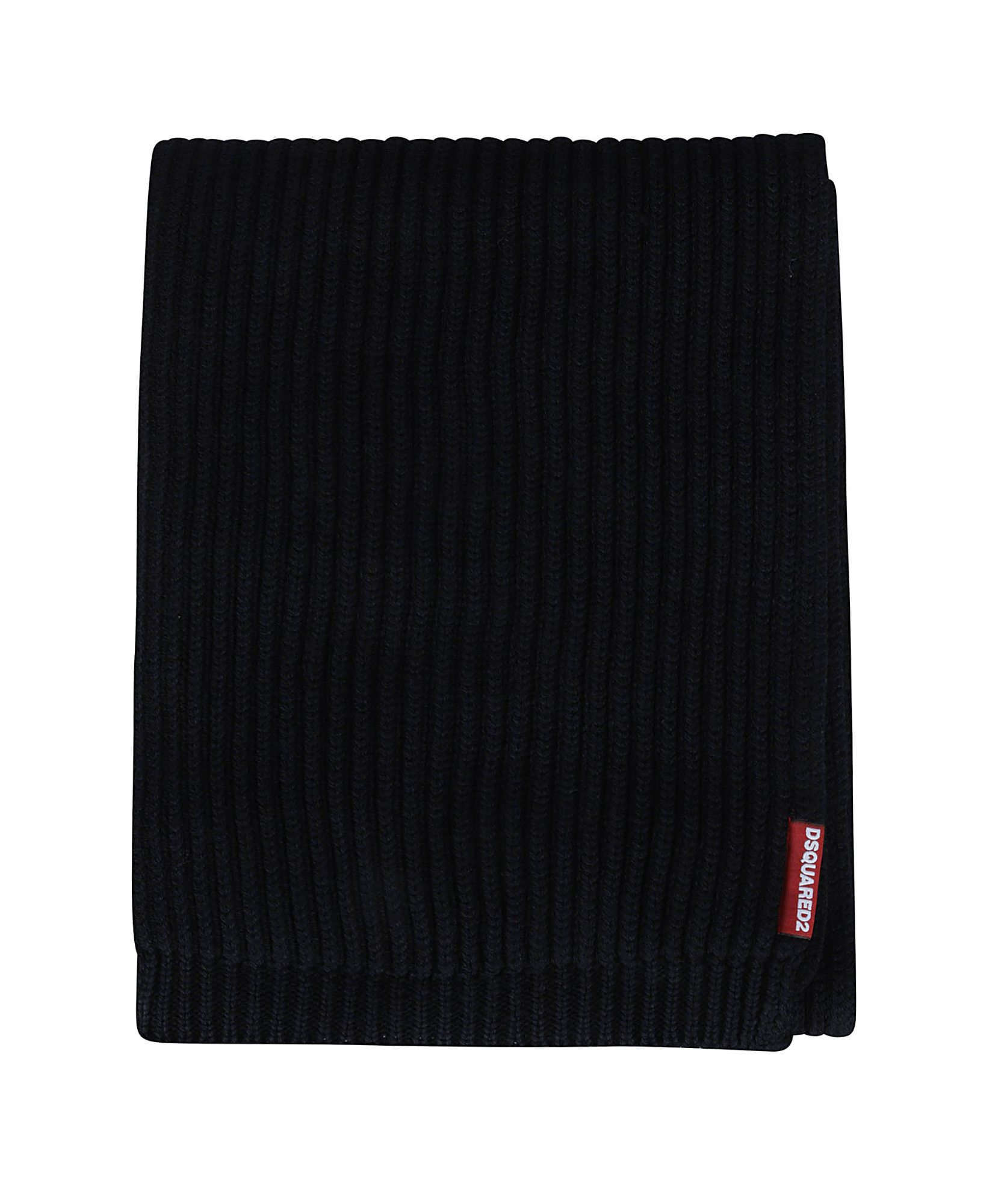 DSQUARED2 LOGO-PATCH KNIT SCARF SET 