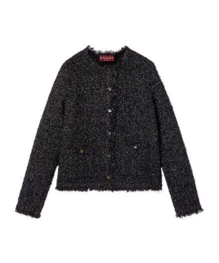 Gucci Long-sleeved Casual Jacket In Black