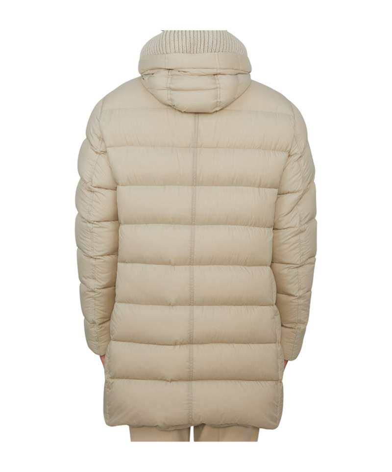Herno Long-sleeved Down Jacket In Nude