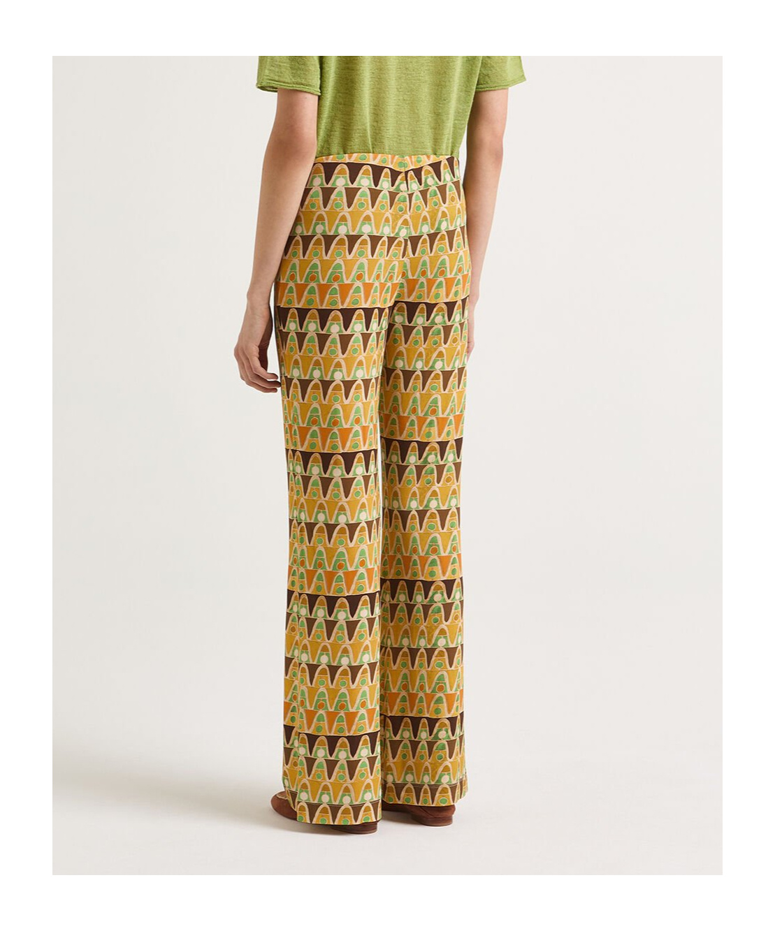 Maliparmi Geometric Mimosa Trousers In Multi