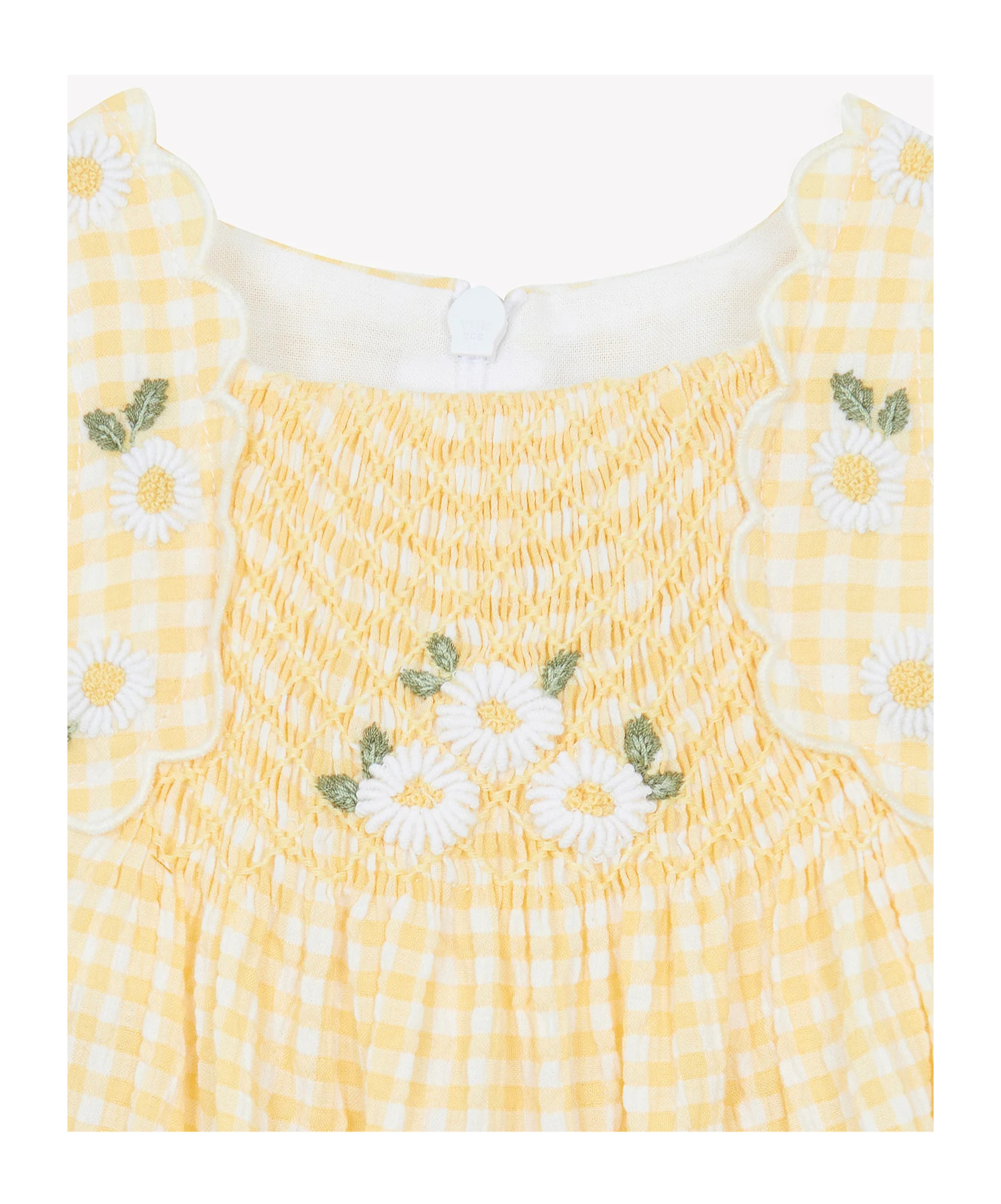 Tartine Et Chocolat Gingham-pattern Body In Yellow