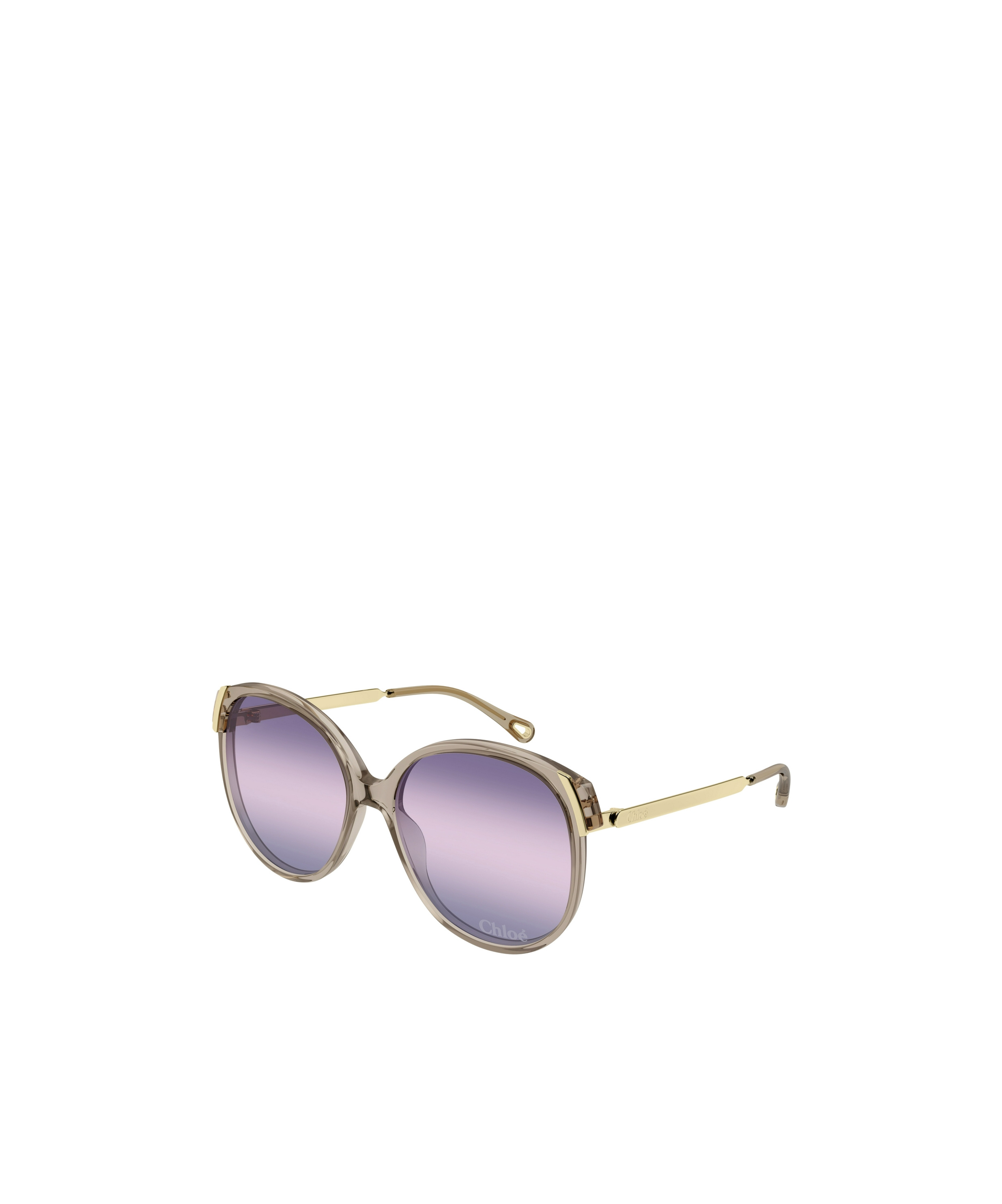 Chloé Chloe Women Pink Acetate And Metal Aly Sunglasses In Purple