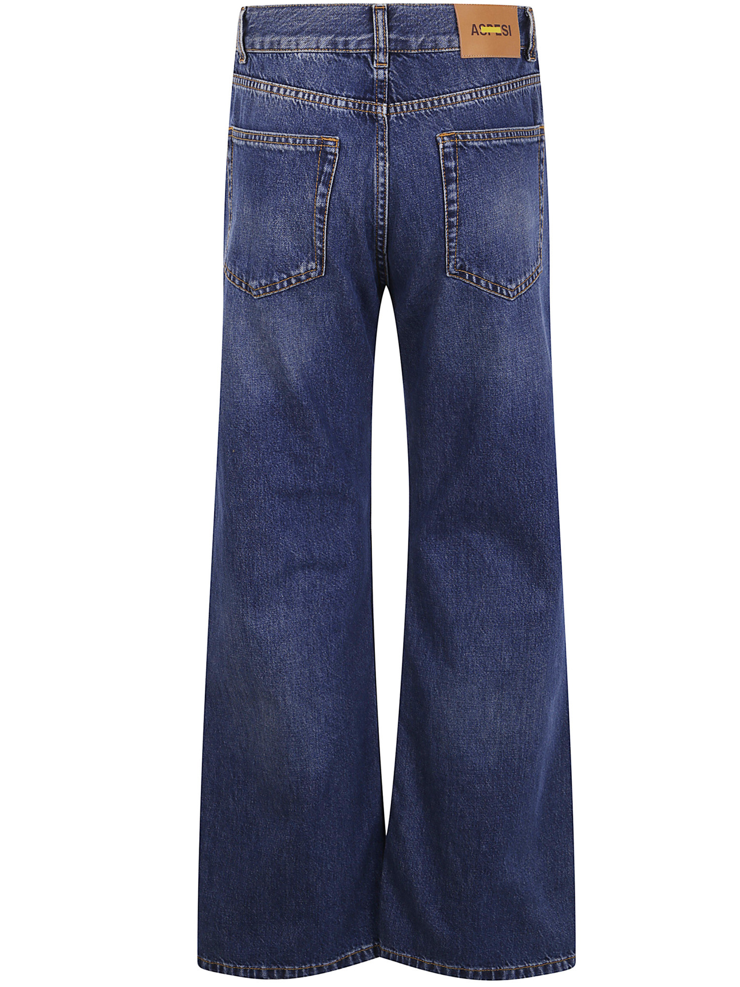 Aspesi Patch-detail Cotton Jeans In Blue