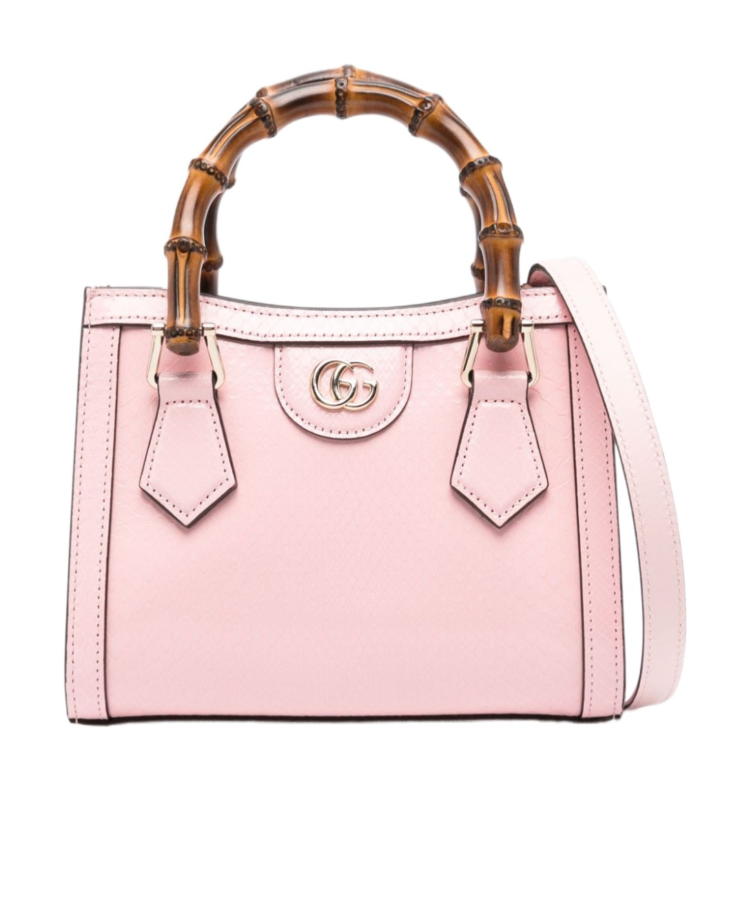 Gucci Small Diana Leather Tote Bag In Nude