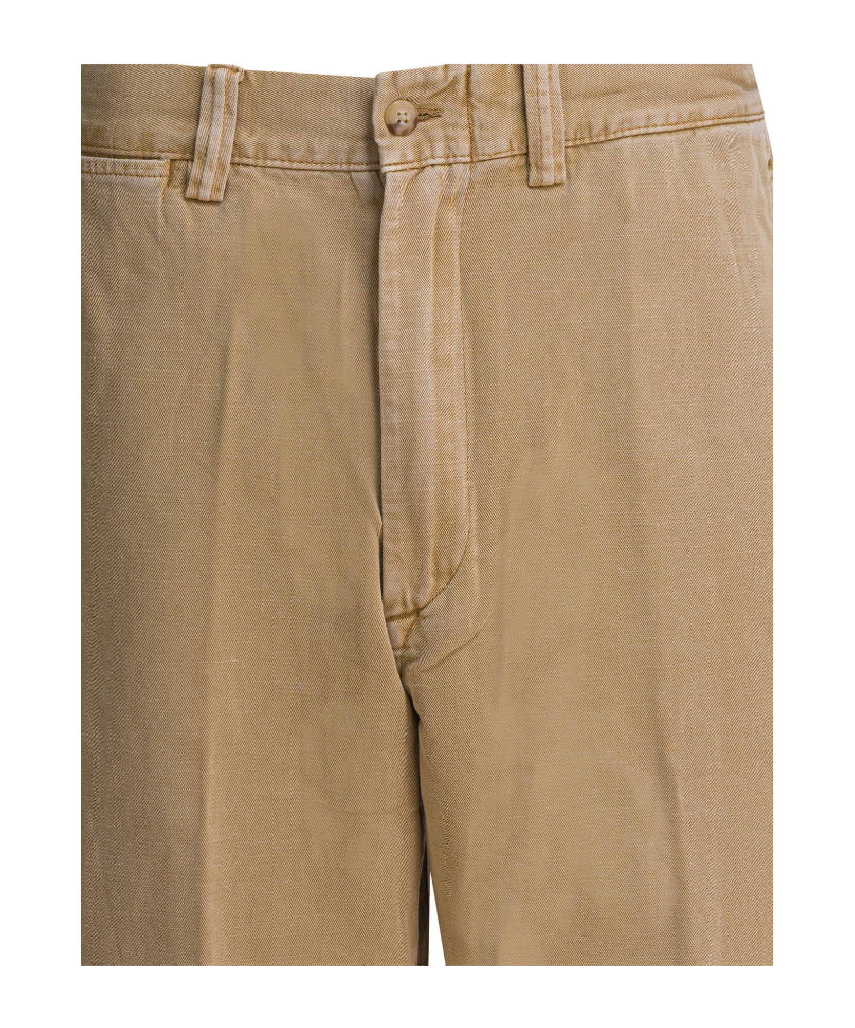 Polo Ralph Lauren Beige Cotton Trousers In Brown