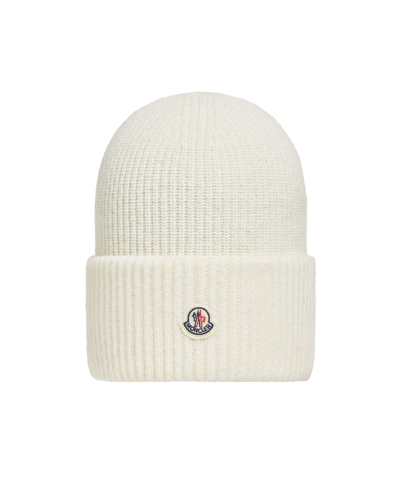 Moncler Wool Beanie In White