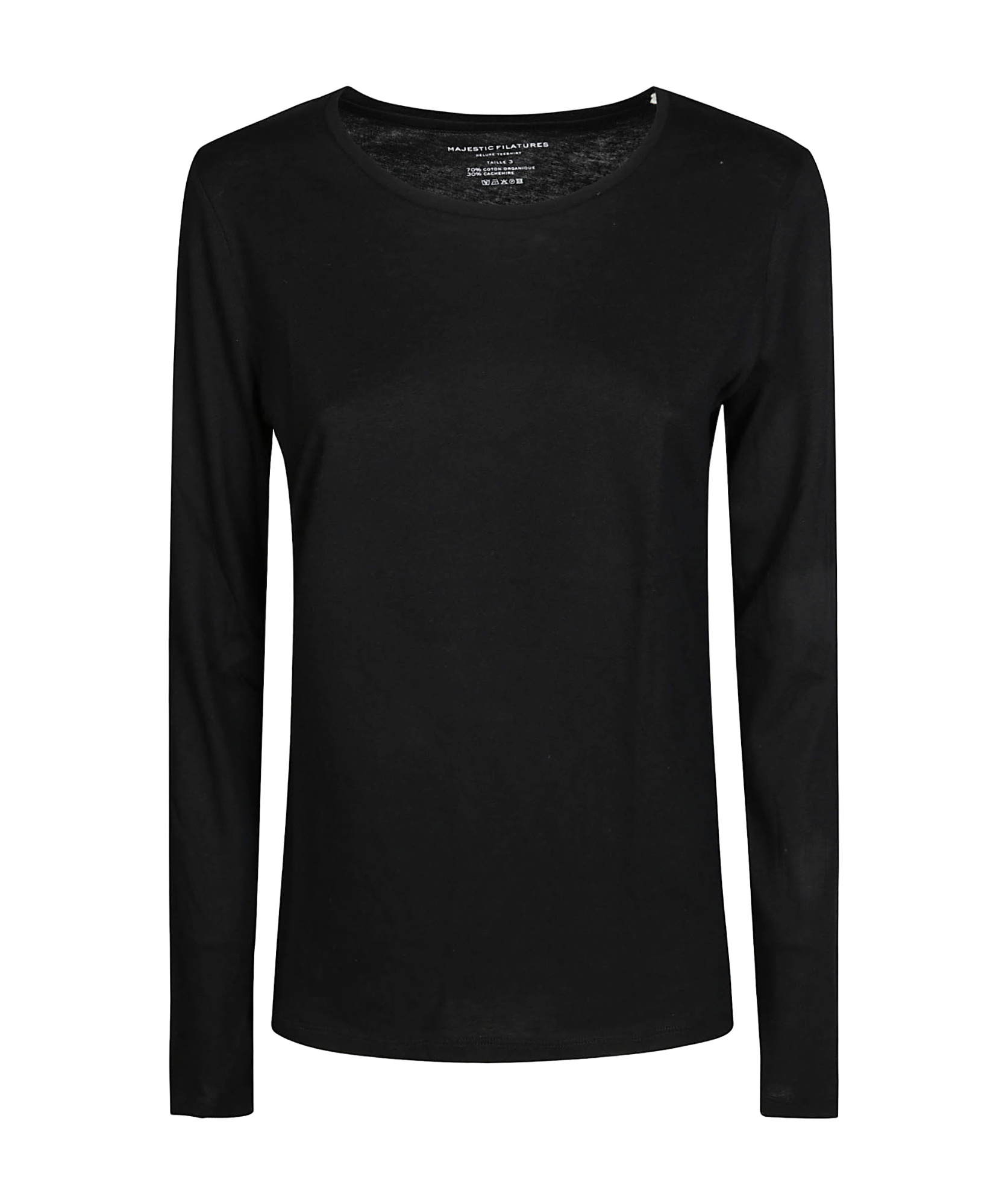 MAJESTIC LONG-SLEEVED KNITTED T-SHIRT