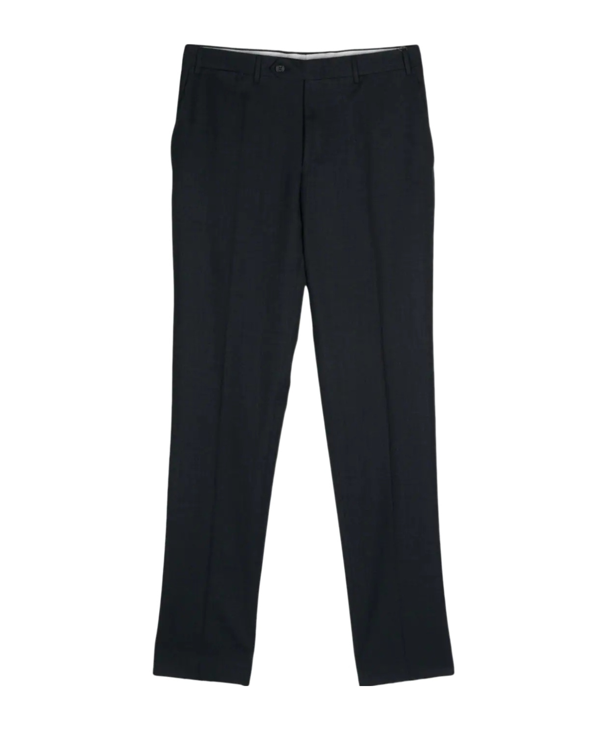 Canali Belt-loop Casual Pants In Black