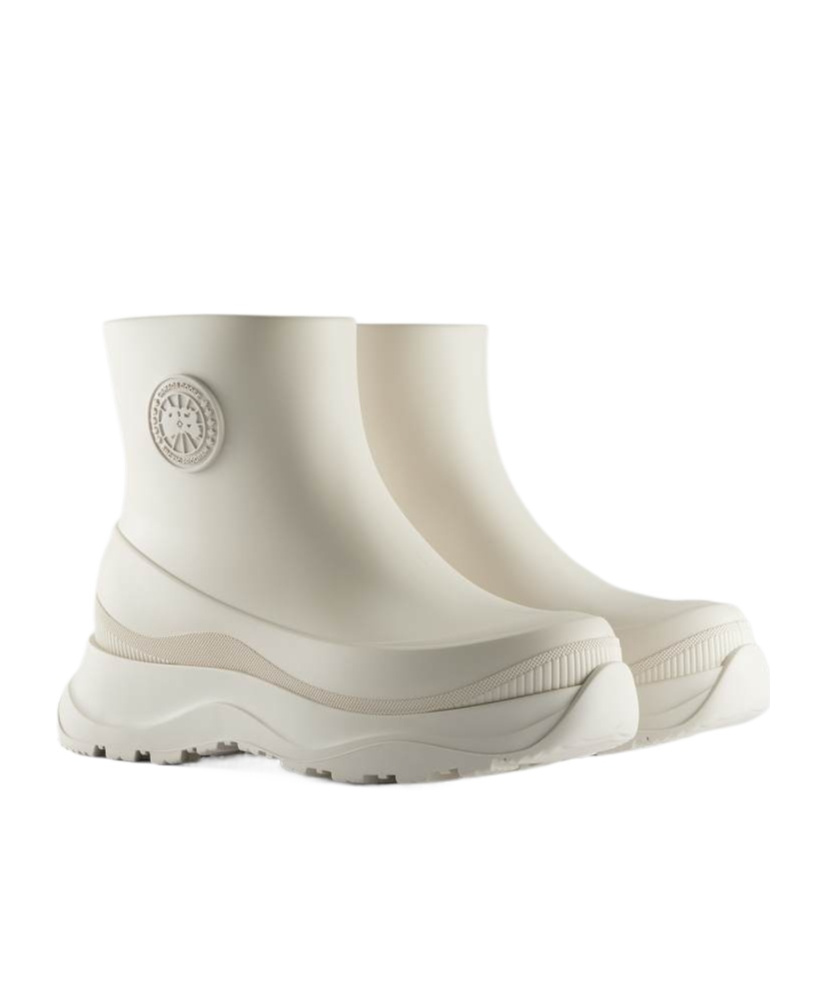 Canada Goose Logo Short Boots In Nude