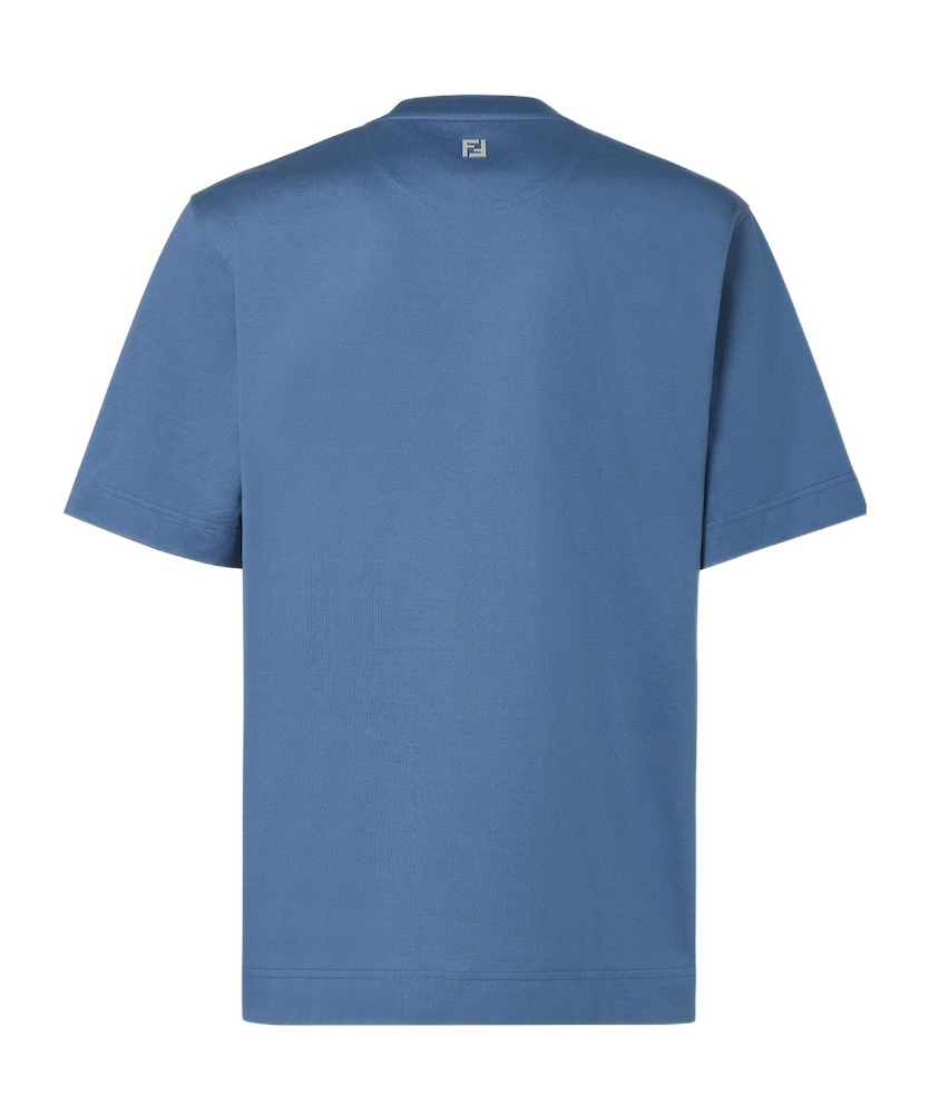 Fendi Monogram Print T-shirt In Blue
