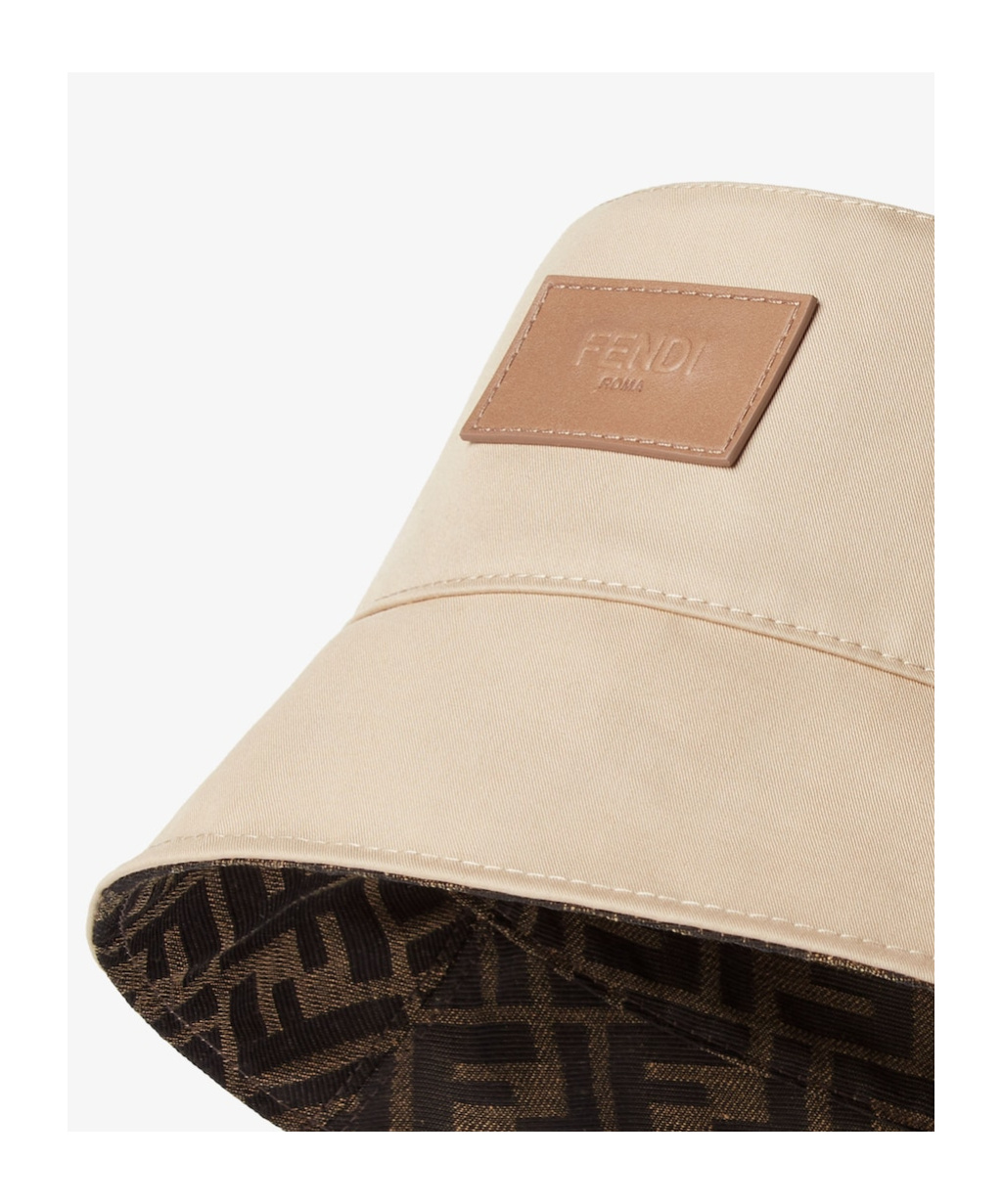 Fendi Reversible Ff-pattern Bucket Hat In Brown