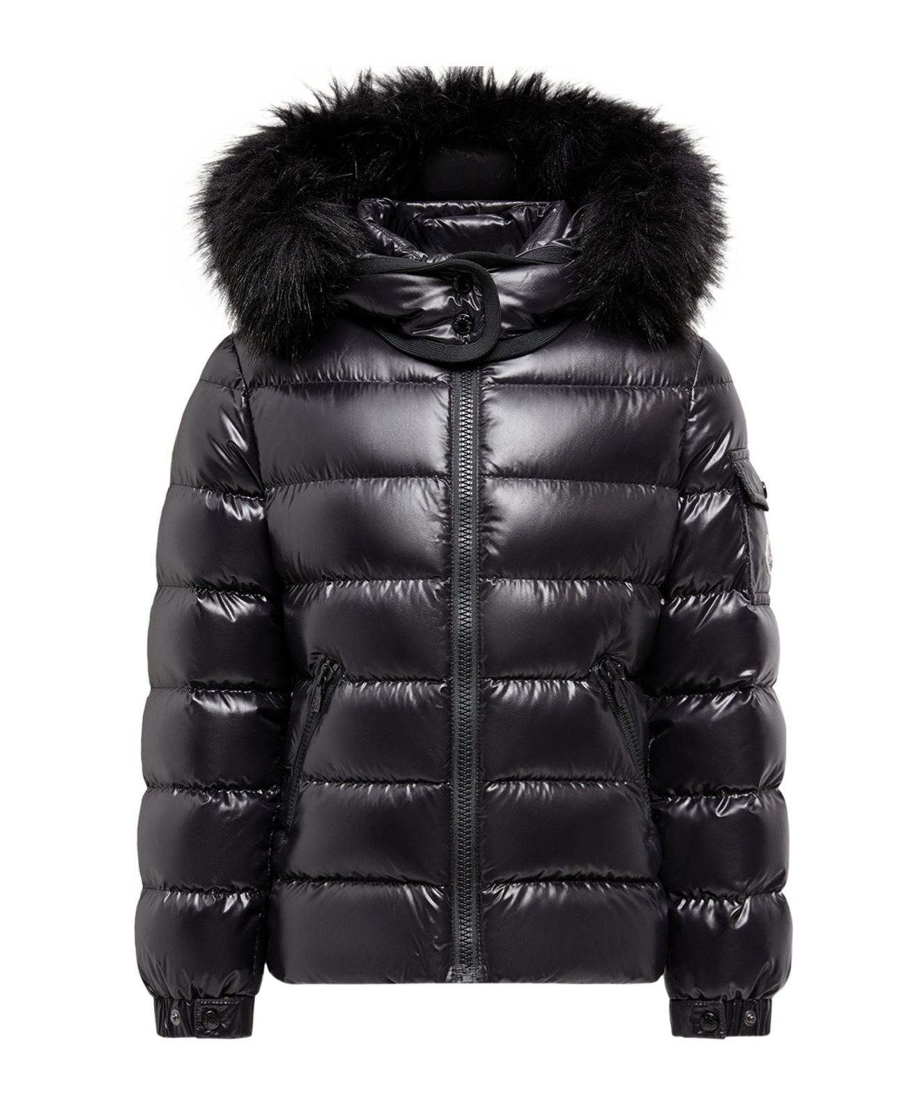 Moncler Badyf Hooded Down Jacket In Black