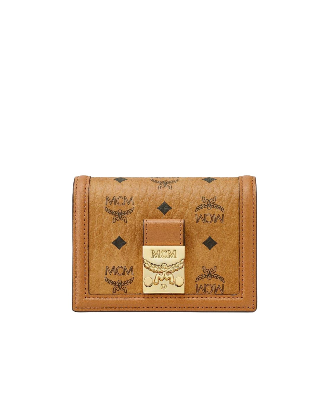 Mcm Tracy Wallet In Visetos In Brown