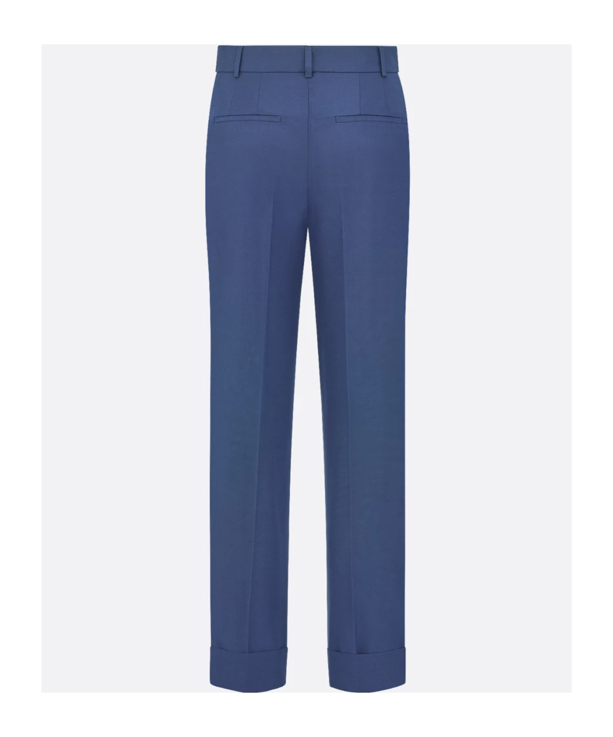 Dior Belt Loops Slacks In Navy Blue