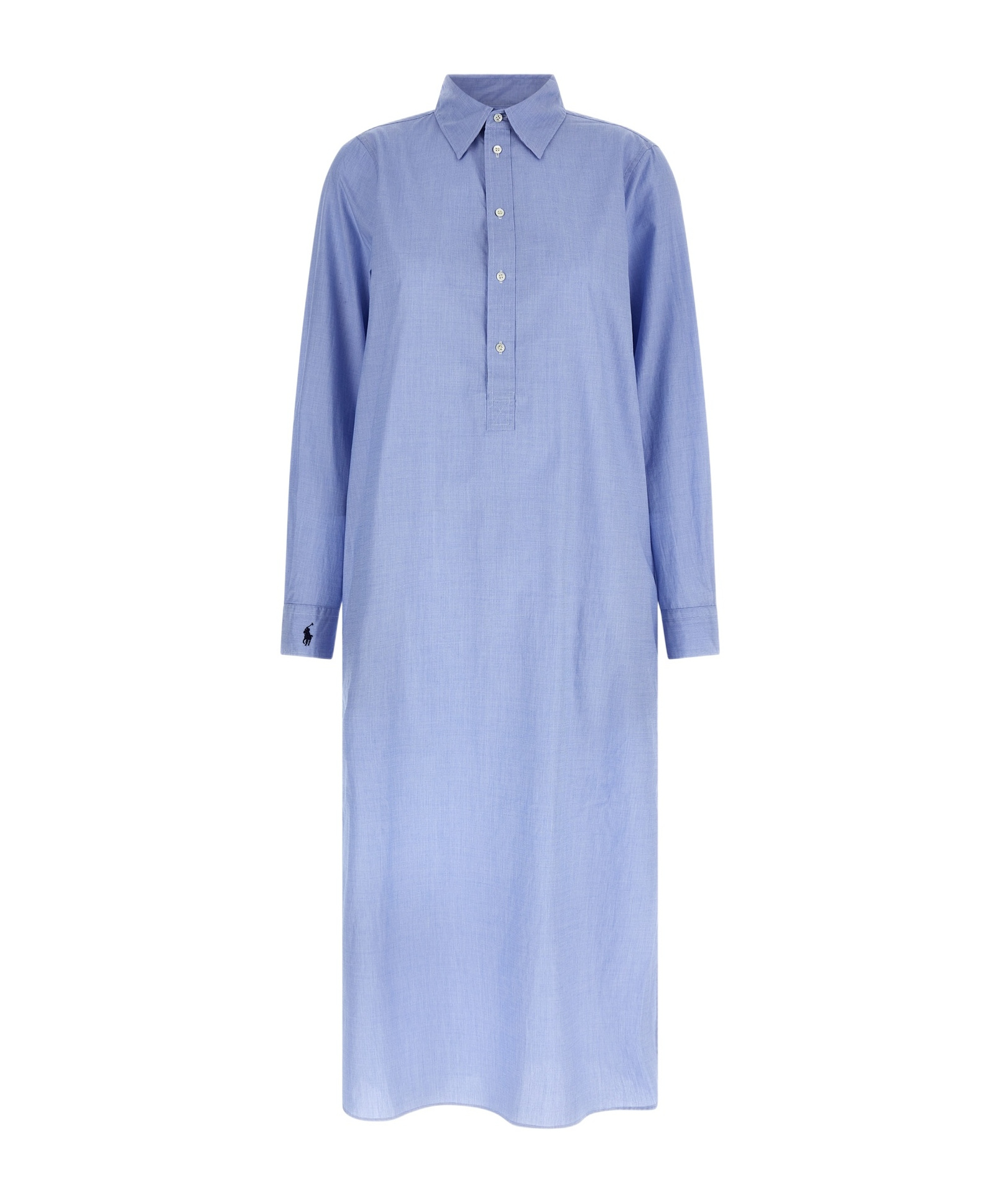 Shop Polo Ralph Lauren Cotton Dress In Blue