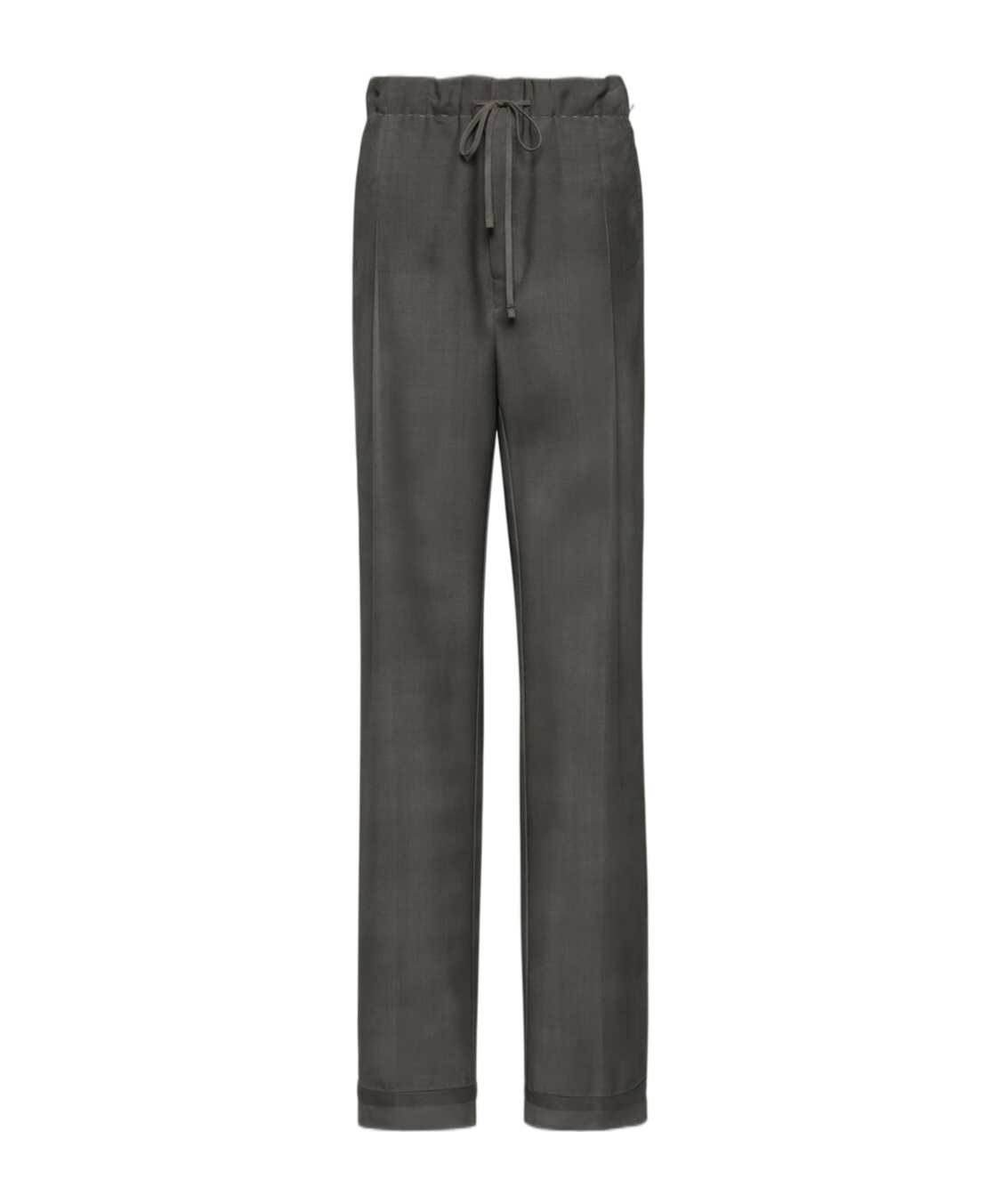 Maison Margiela Drawstring Straight-leg Trousers In Black