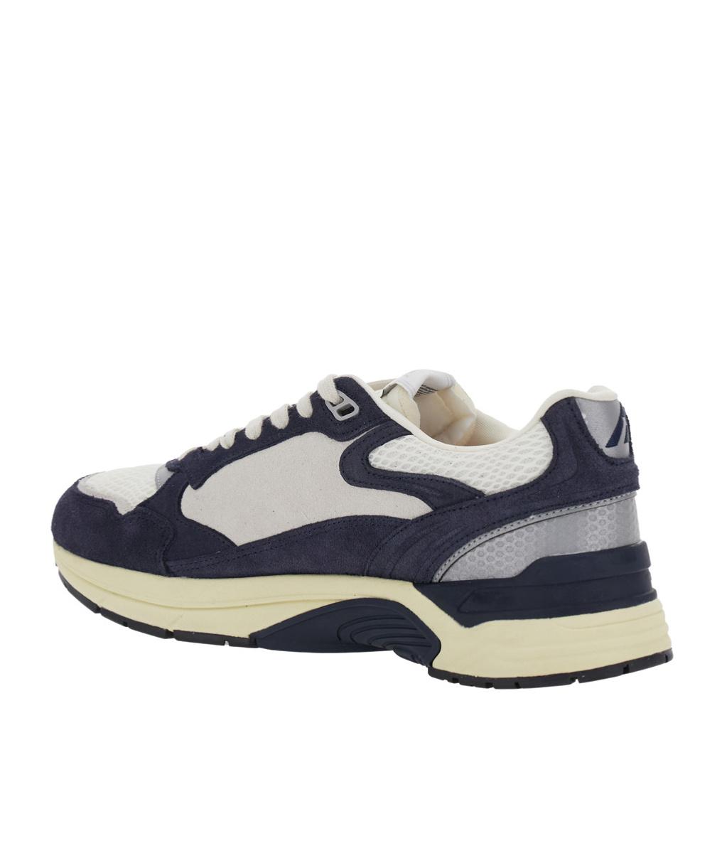 Autry Hyperway Lowsuebic Mesh Spblu Silv Sneakers In Blue