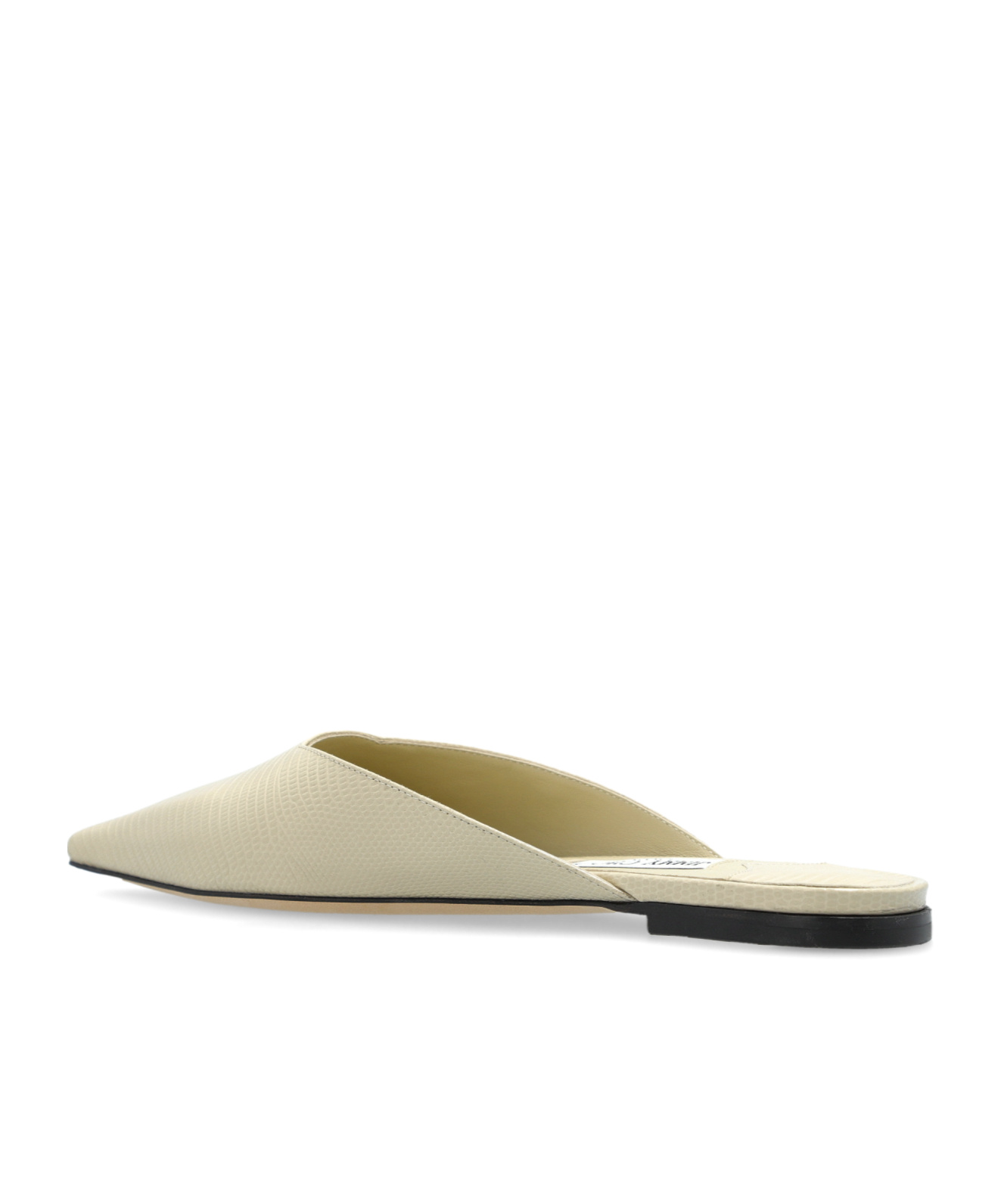 Jimmy Choo Square Toe Mules In Nude