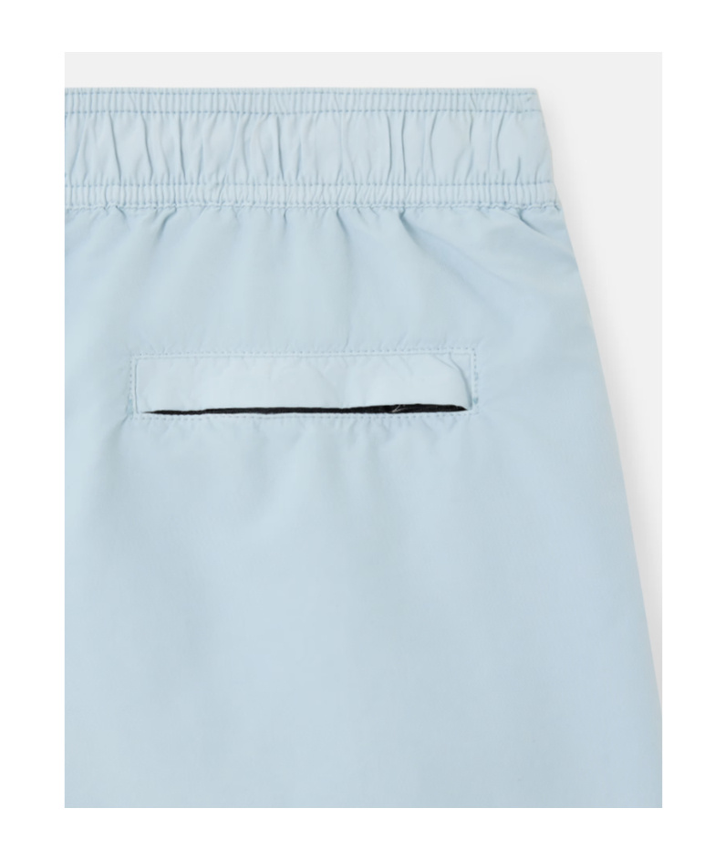 STONE ISLAND STONE ISLAND JUNIOR LOGO PATCH DRAWSTRING SWIM TRUNKS