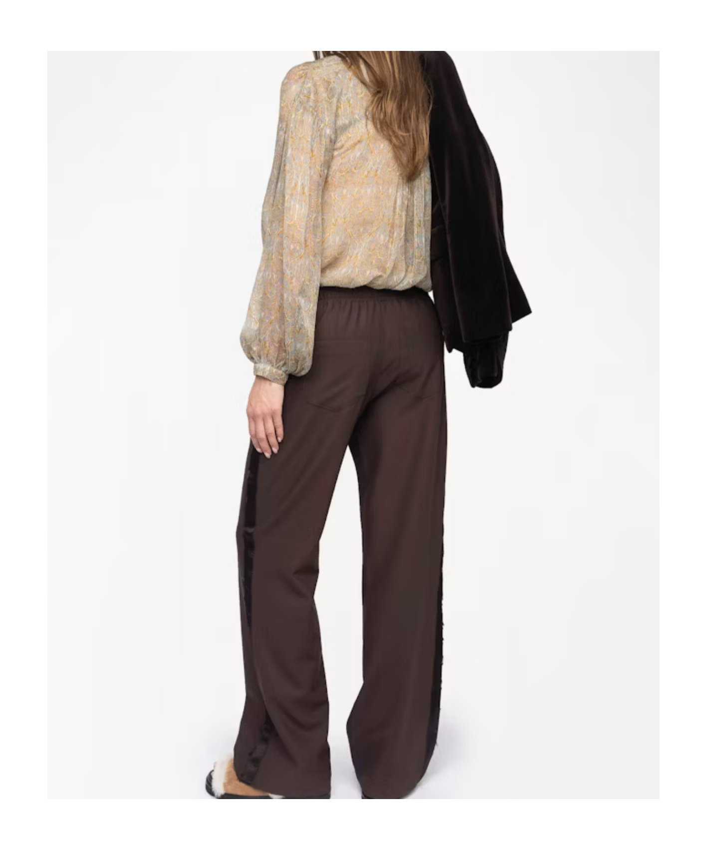 Zadig & Voltaire Poma Tailleur Drawstring Pants In Brown