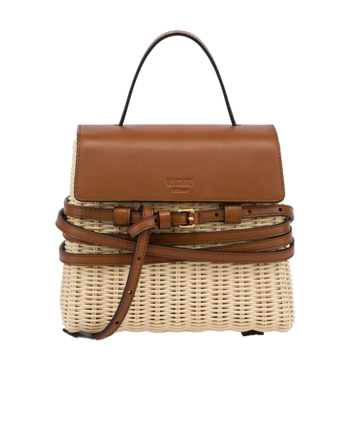 Moschino Wood Tote Bag