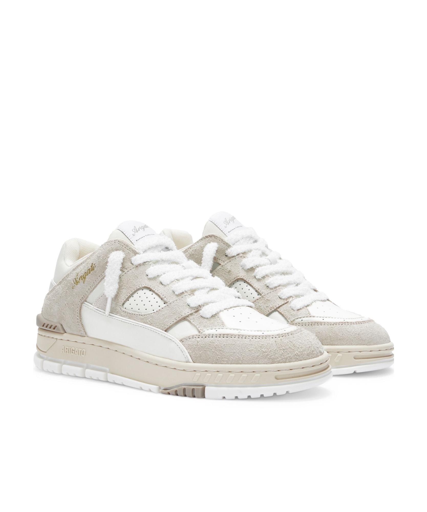 Axel Arigato Suede And Leather Sneakers With Cushioned Sole In Multi