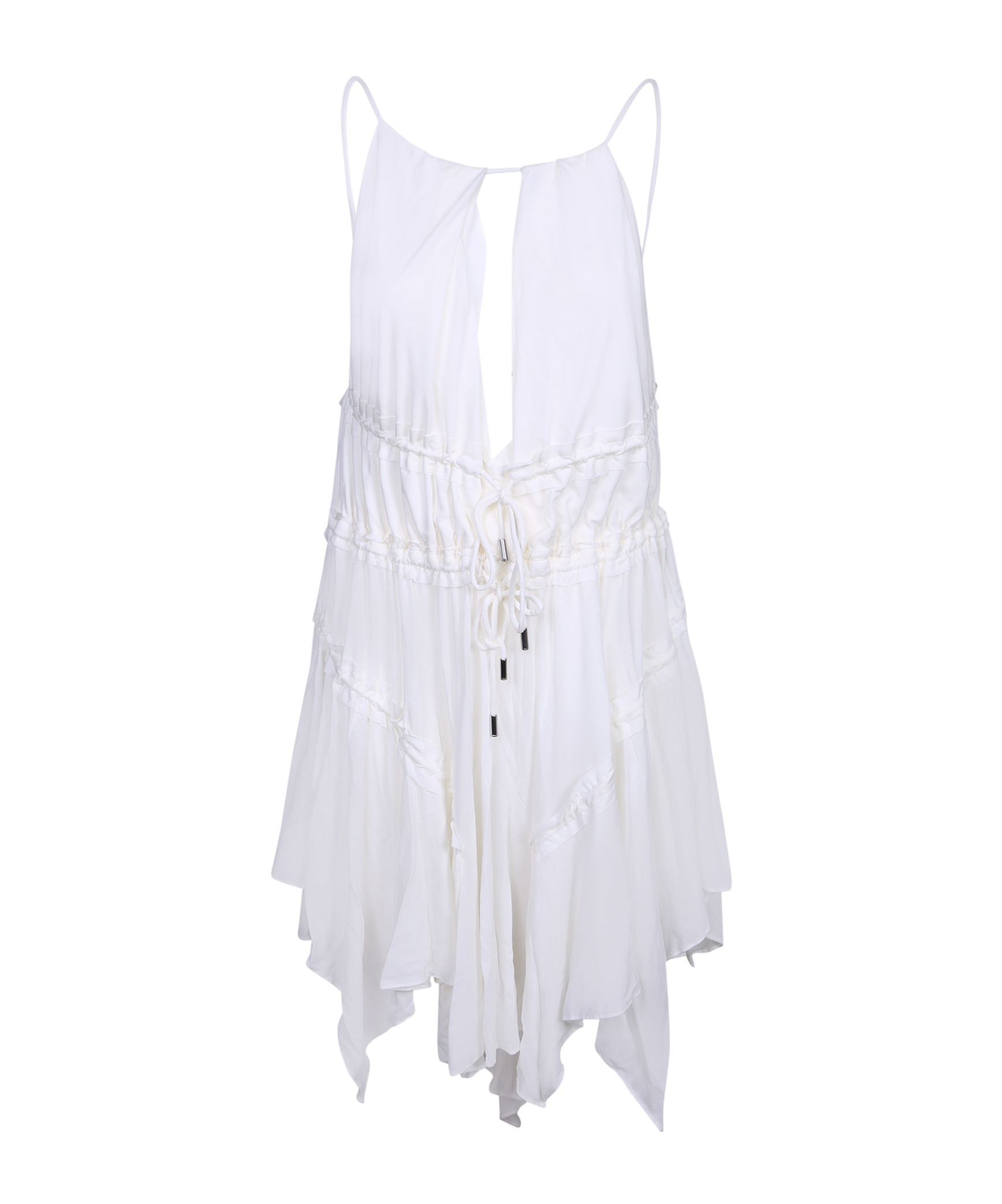 Dsquared2 Open-back Mini Dress In White