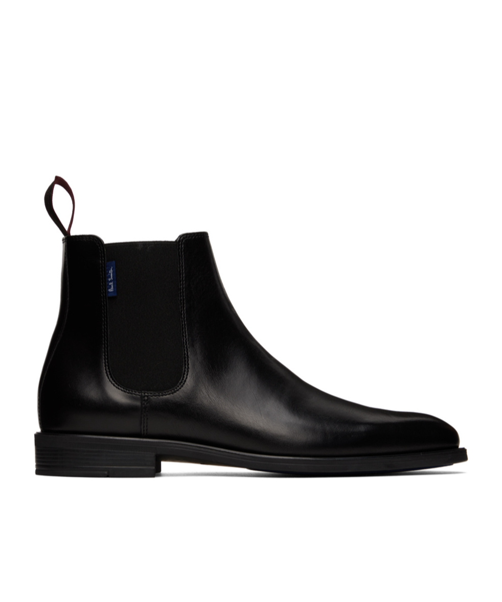 Ps By Paul Smith Leather Cedric Chelsea Short Boots In Black