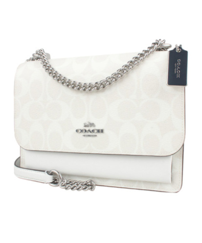 Coach Kare 21 Logo Shoulder Bag In White