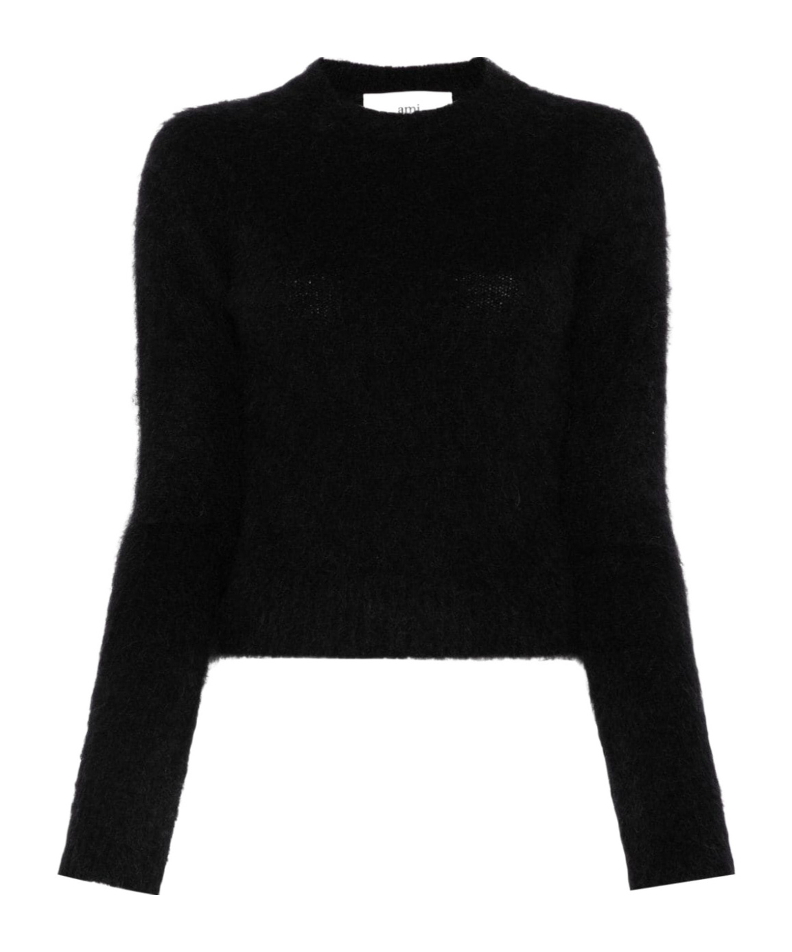 Ami Alexandre Mattiussi Brushed-knit Sweater In Black