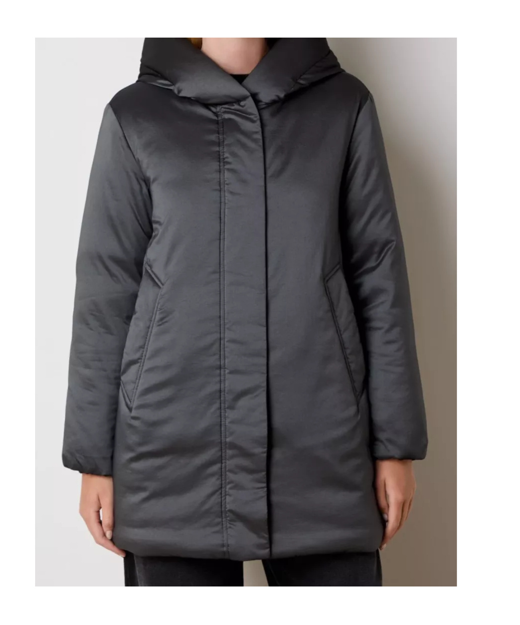 Woolrich Hooded Down Jacket In Black