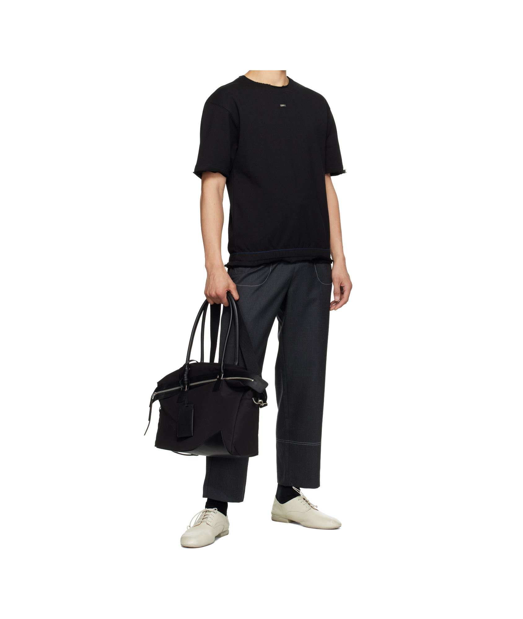Ader Error Half Sleeve Sweatshirt In Black